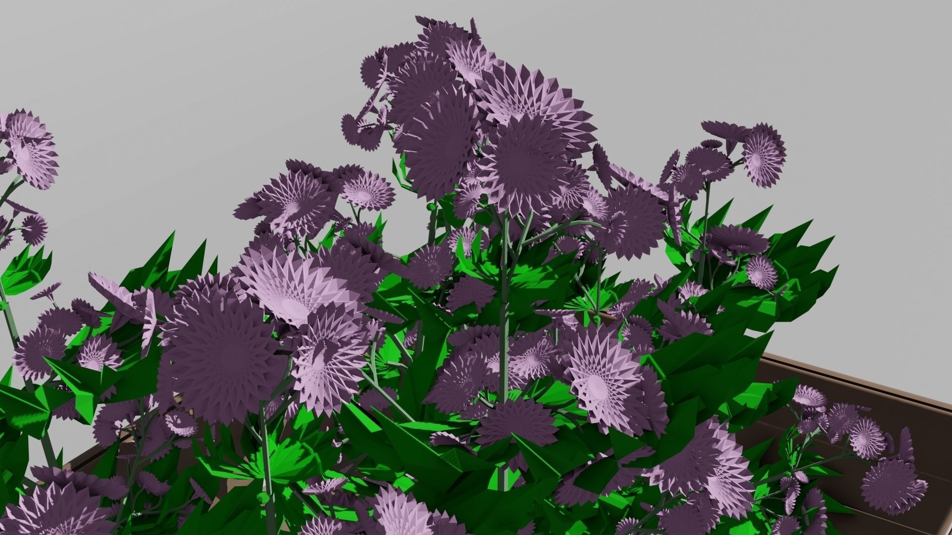Flowers In Pot 3D model_2
