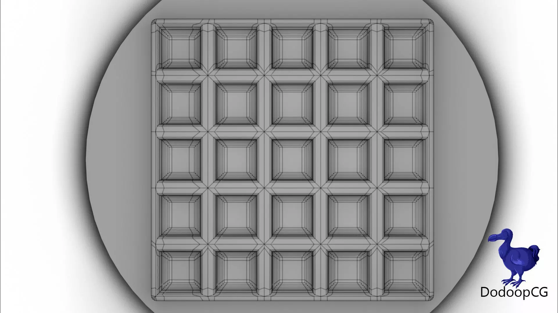 Waffle on Plate - Breakfast Food 3D Model Low-poly 3D model_5