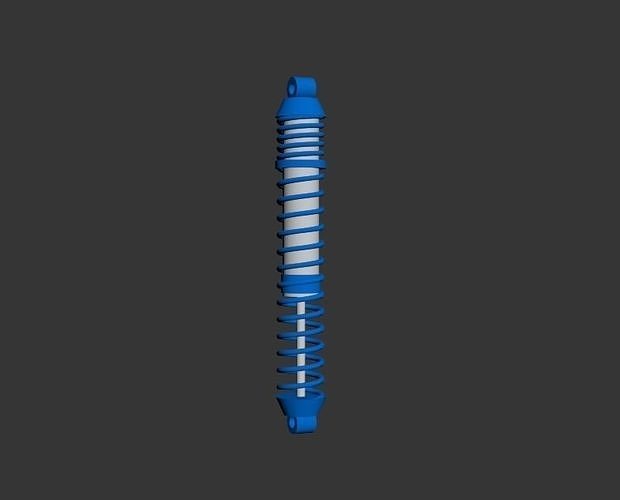 Simple Coil-over Suspension Low-poly 3D model