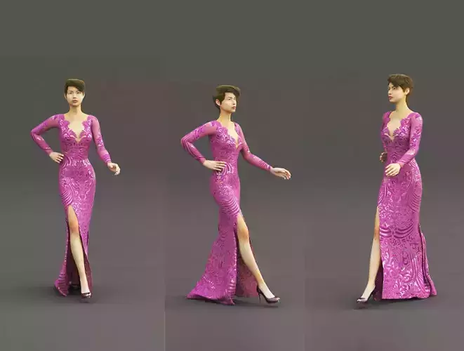  Dress  3ds max and Vray