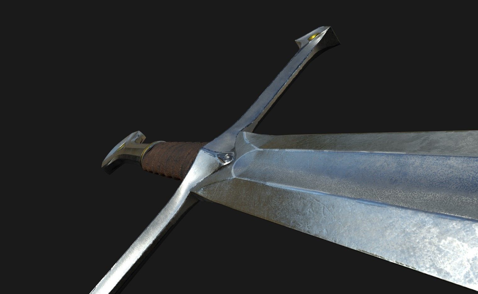 Sword lord of rings Free 3D model_4