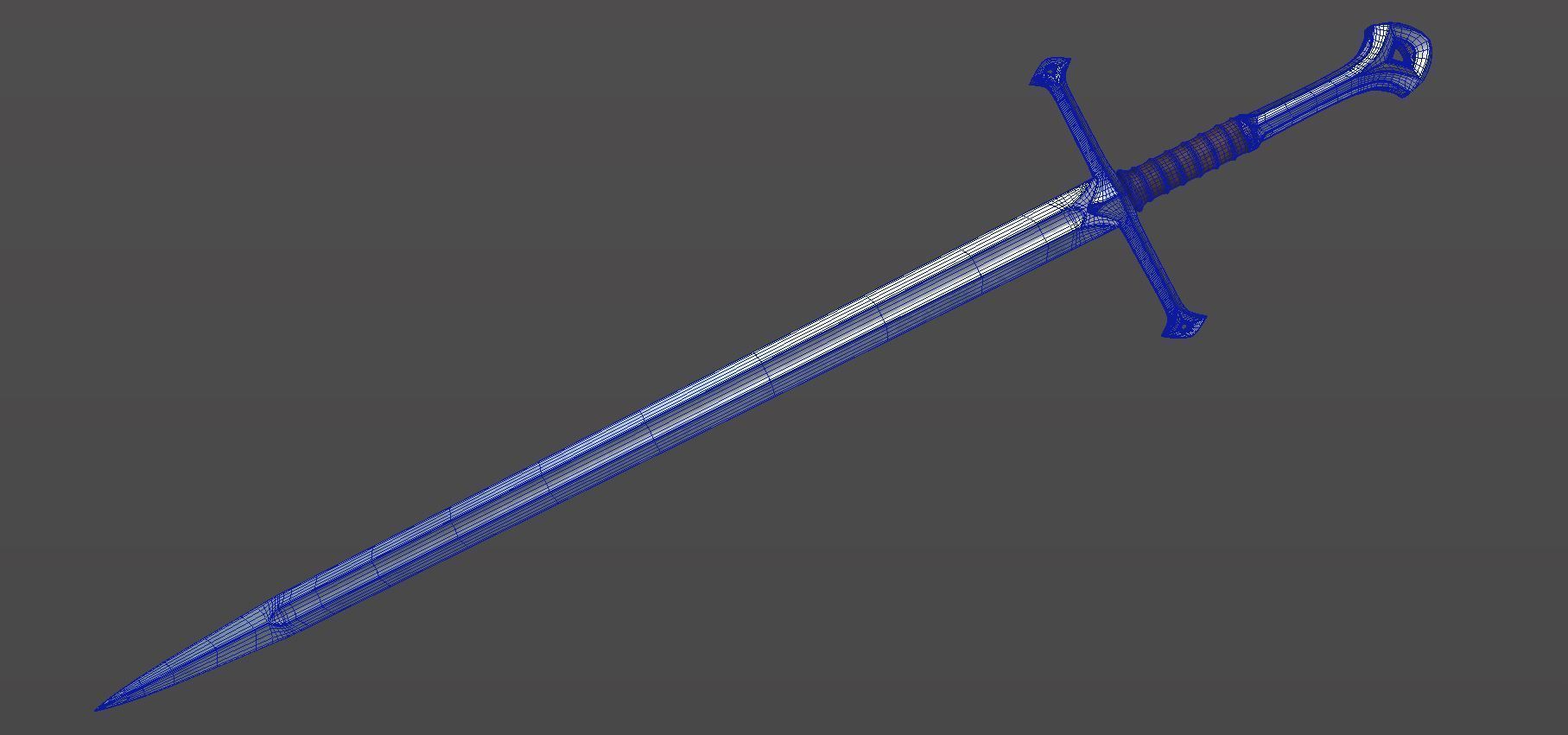 Sword lord of rings Free 3D model_5
