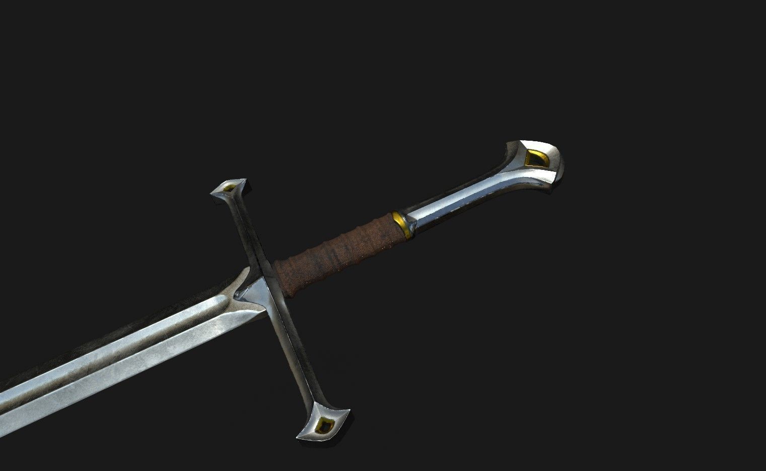 Sword lord of rings Free 3D model_2