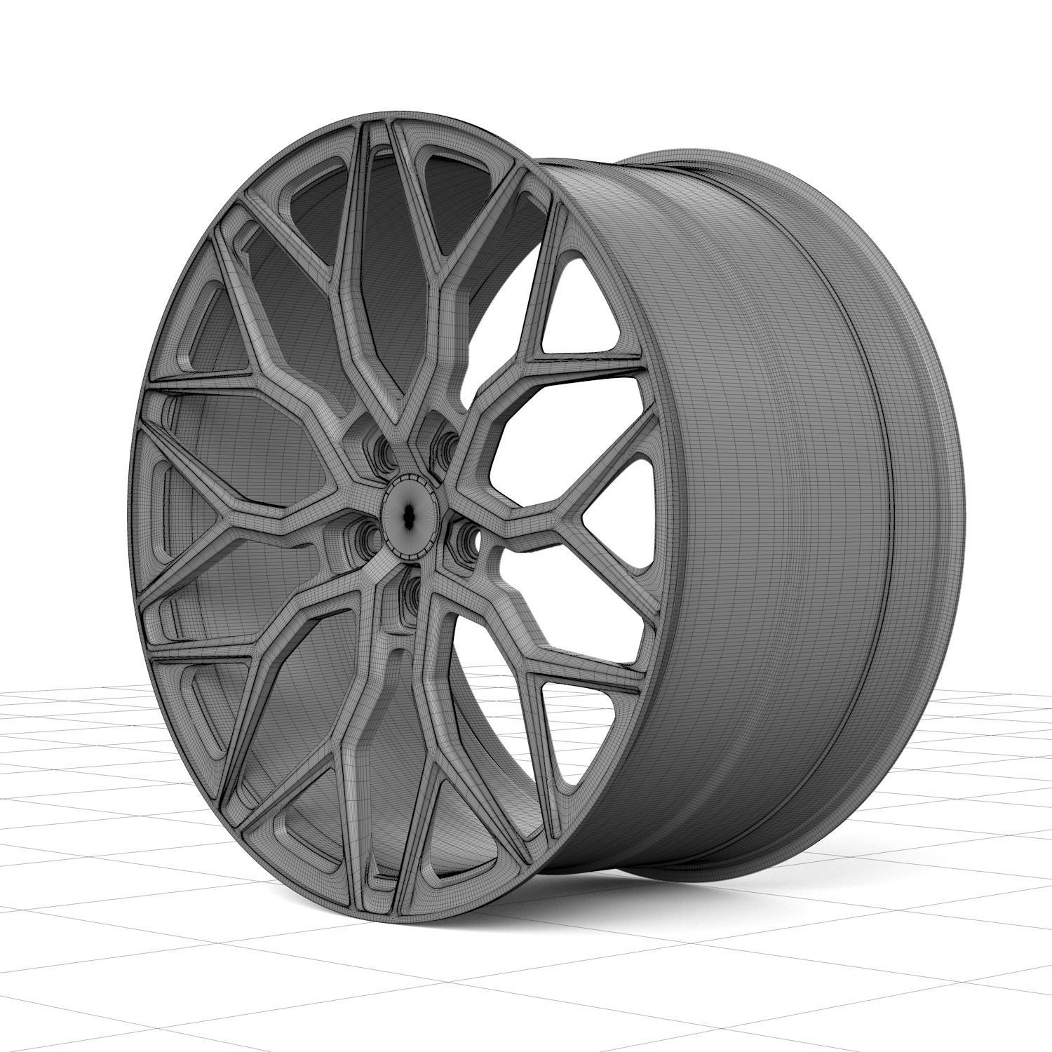 Vossen HF-2 wheels 3D model_8