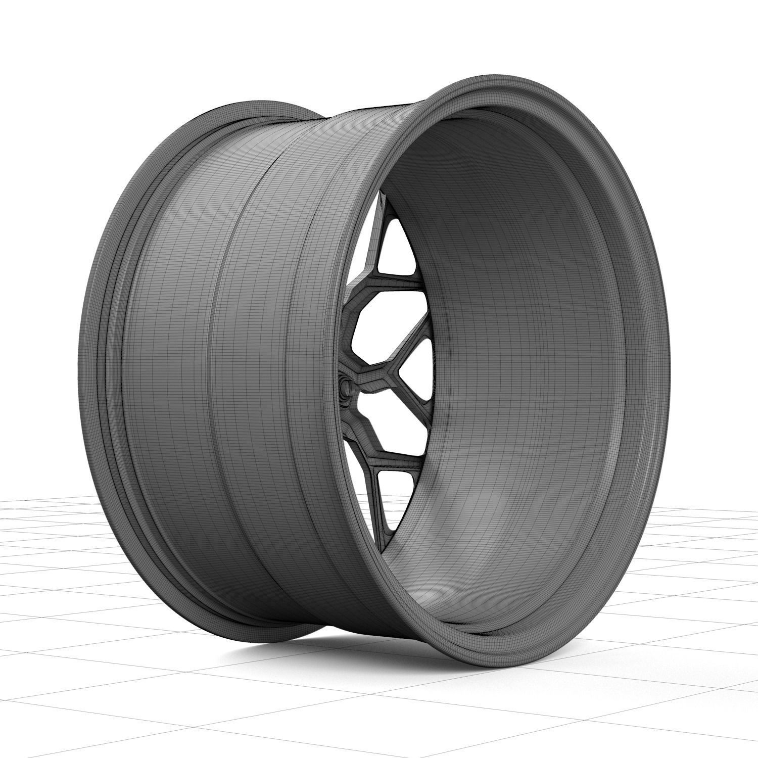 Vossen HF-2 wheels 3D model_10