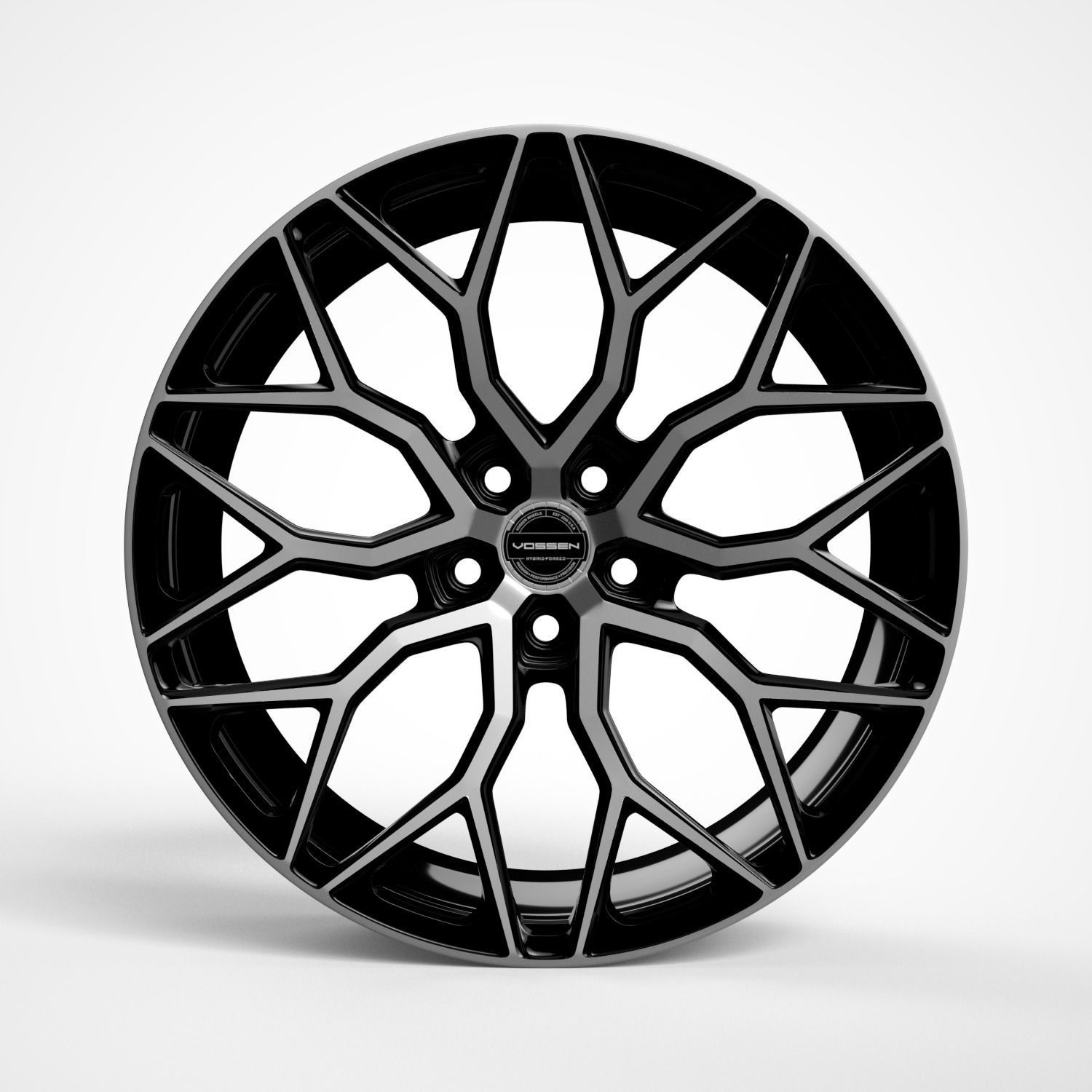 Vossen HF-2 wheels 3D model_1