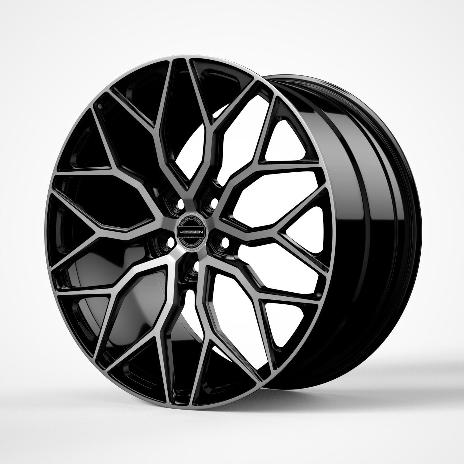 Vossen HF-2 wheels 3D model_2