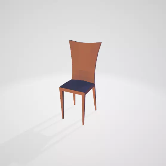 3d chair Free low-poly 3D model