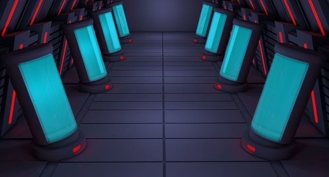 Sci Fi Room 3D model