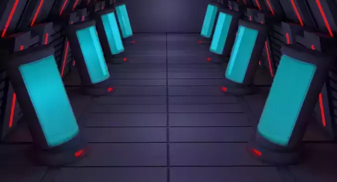 Sci Fi Room 3D model