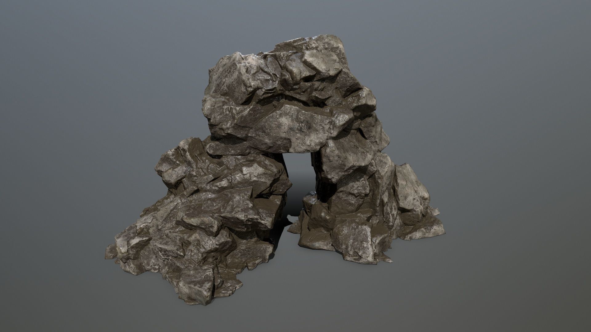 Rock set Low-poly 3D model_18