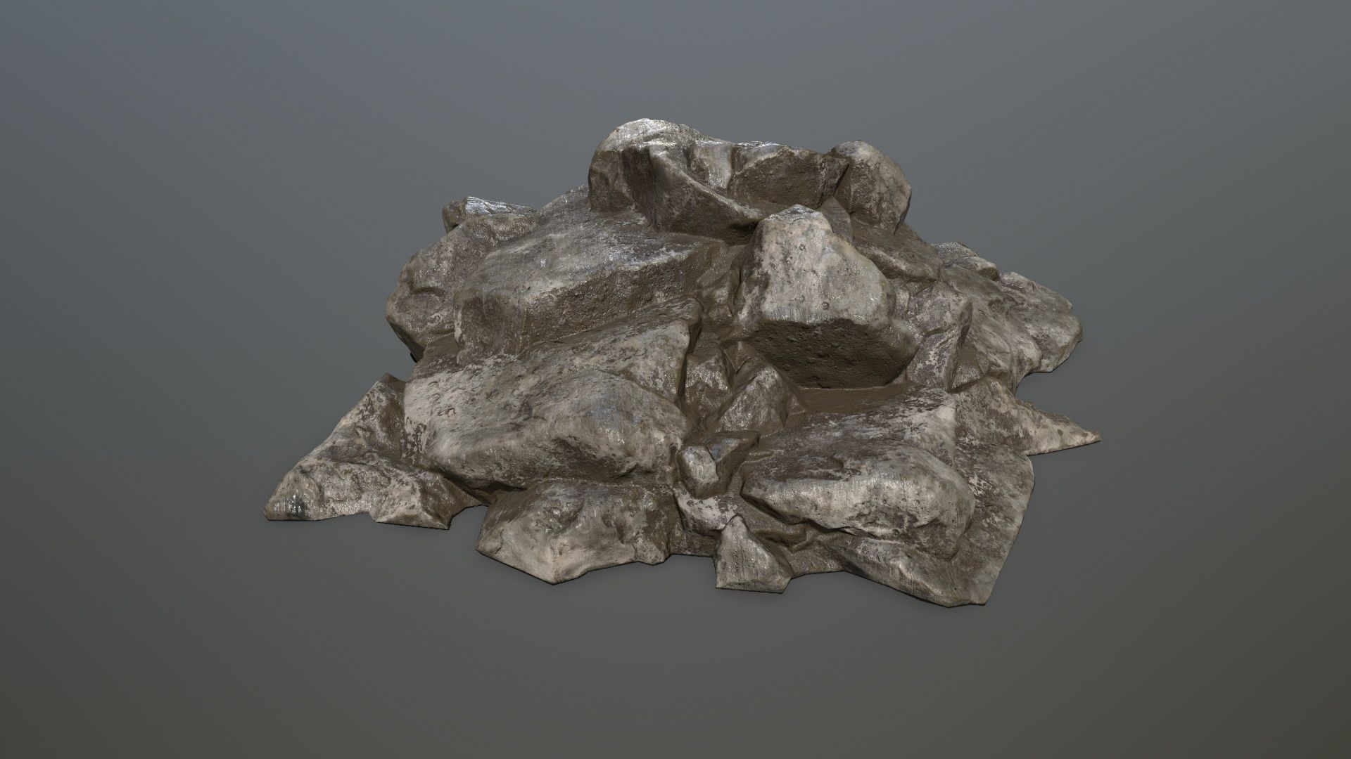 Rock set Low-poly 3D model_21