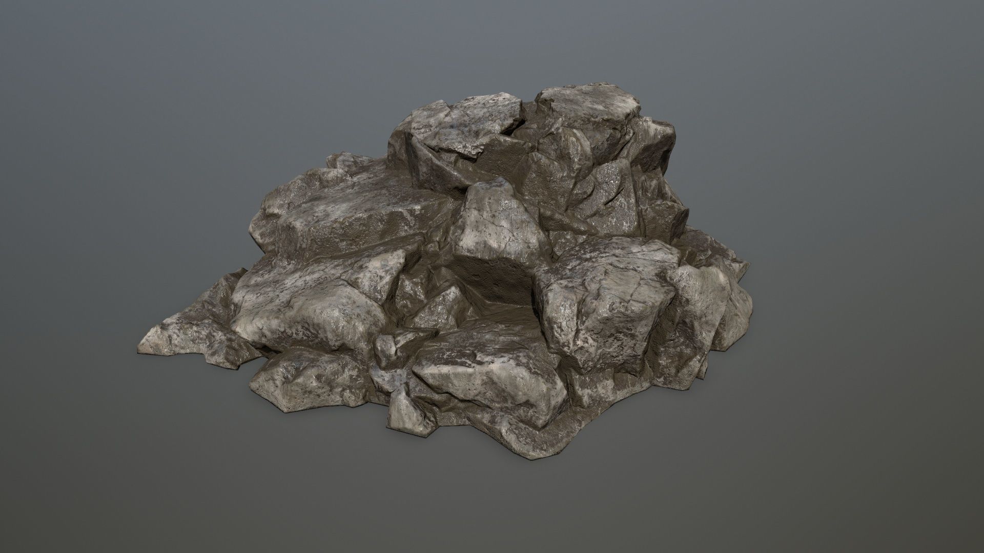 Rock set Low-poly 3D model_24
