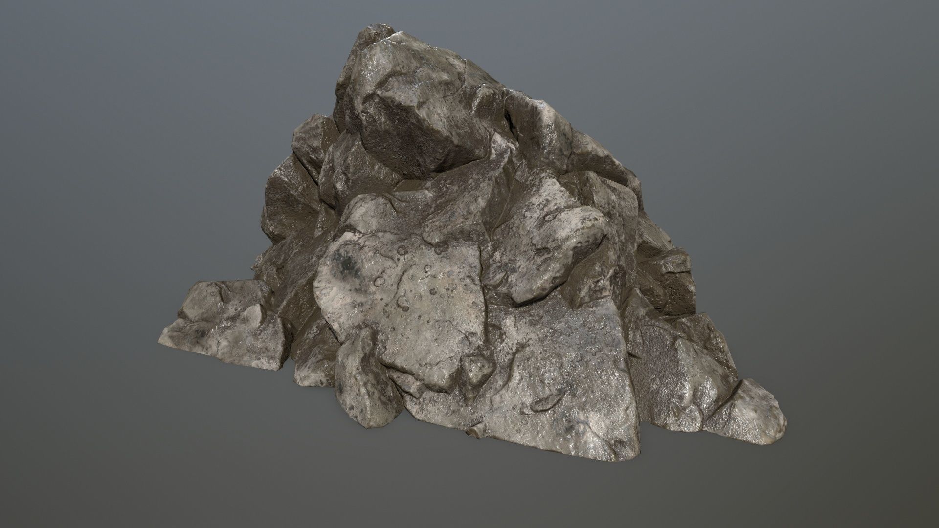 Rock set Low-poly 3D model_13