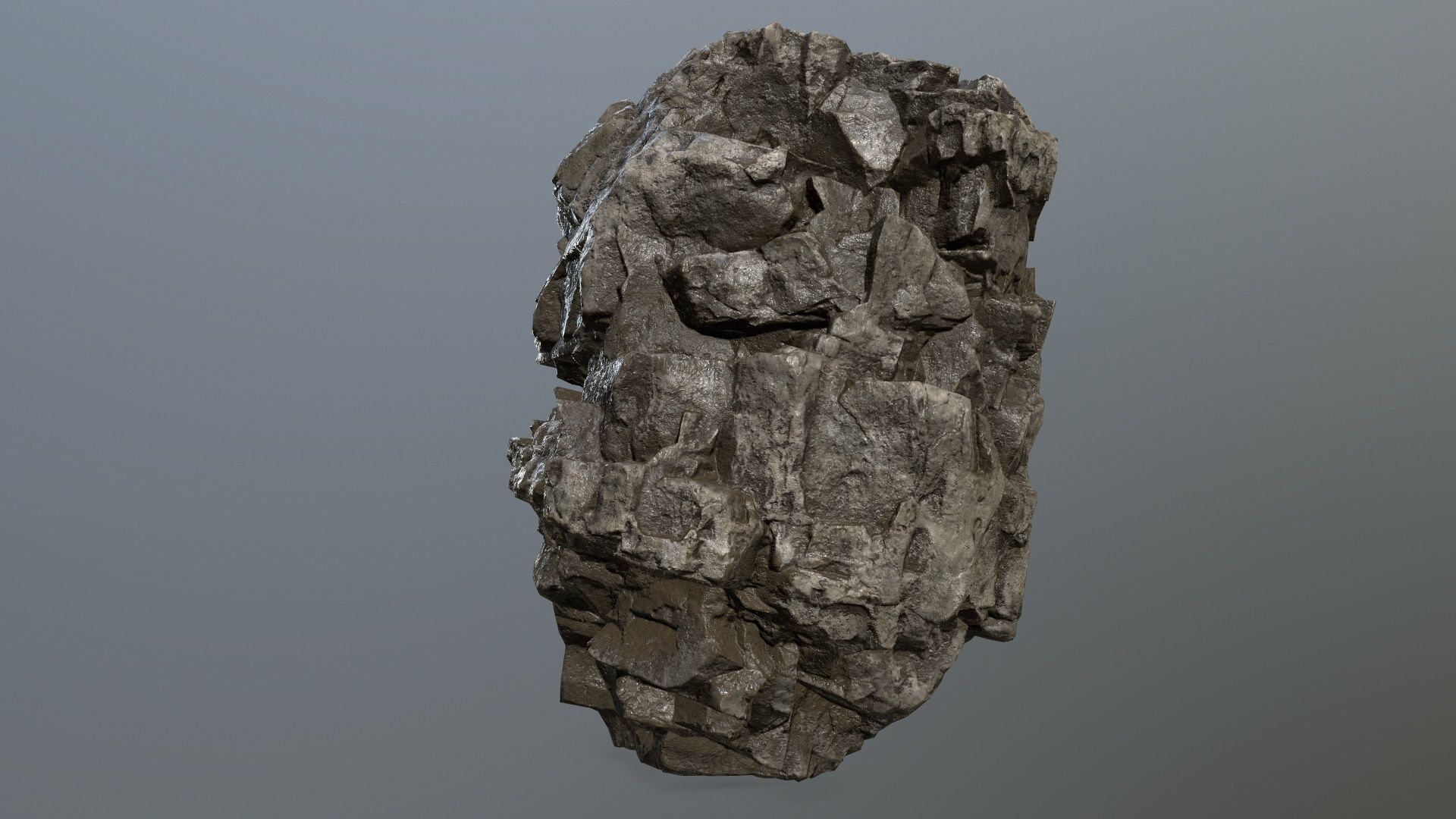Rock set Low-poly 3D model_28