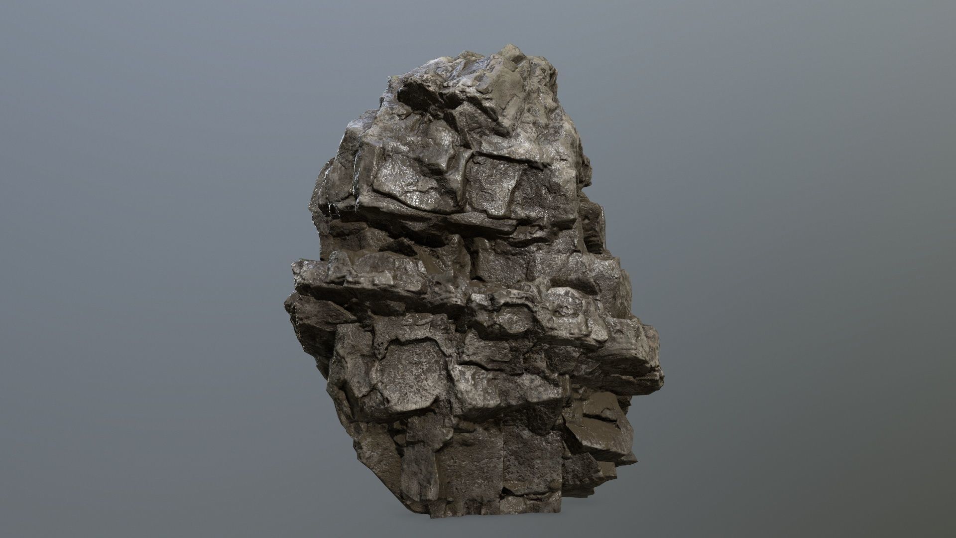 Rock set Low-poly 3D model_27