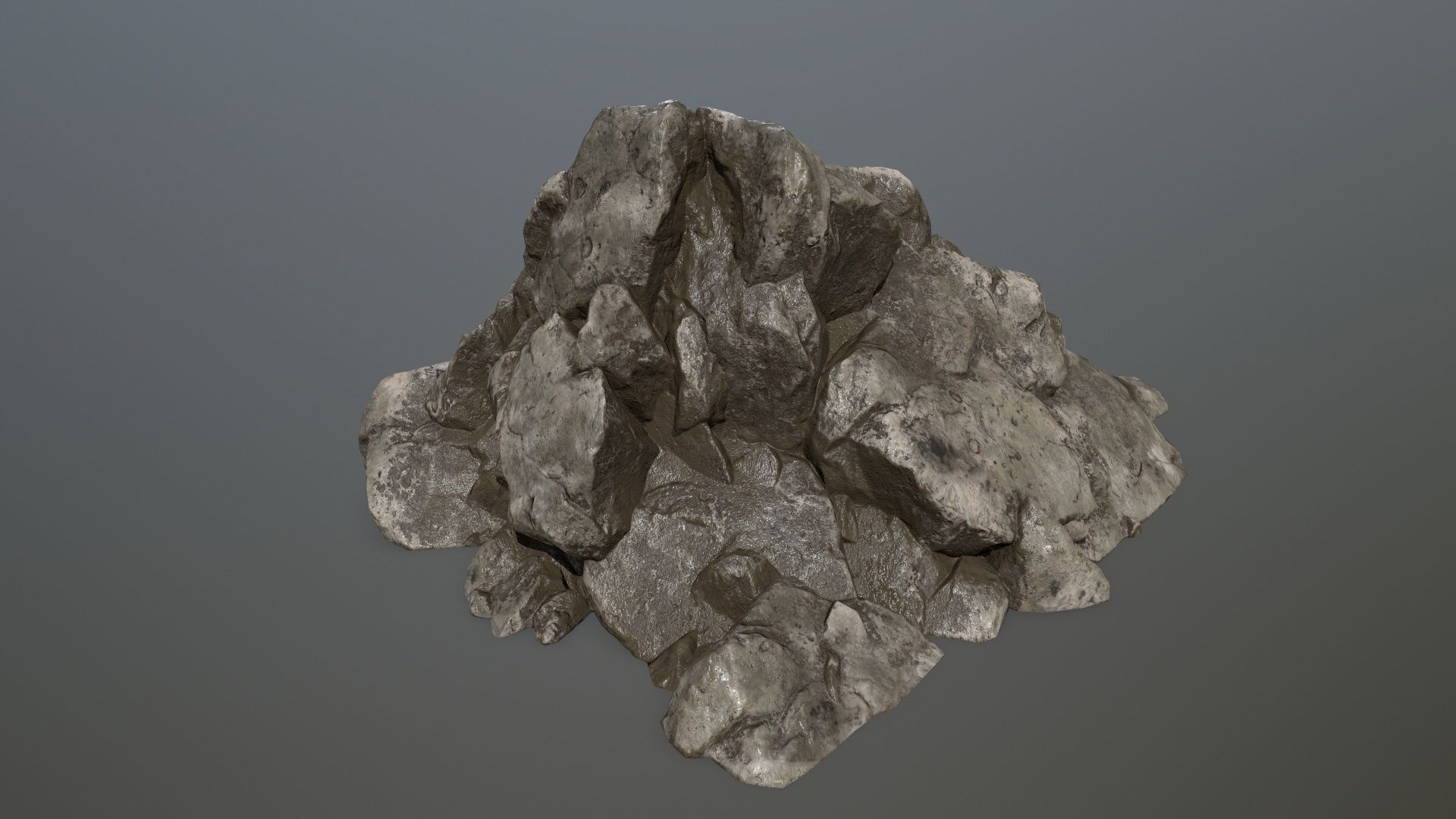 Rock set Low-poly 3D model_15