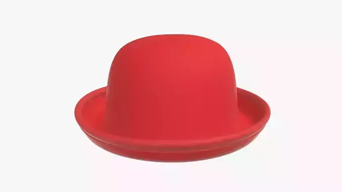 Bowler hat red