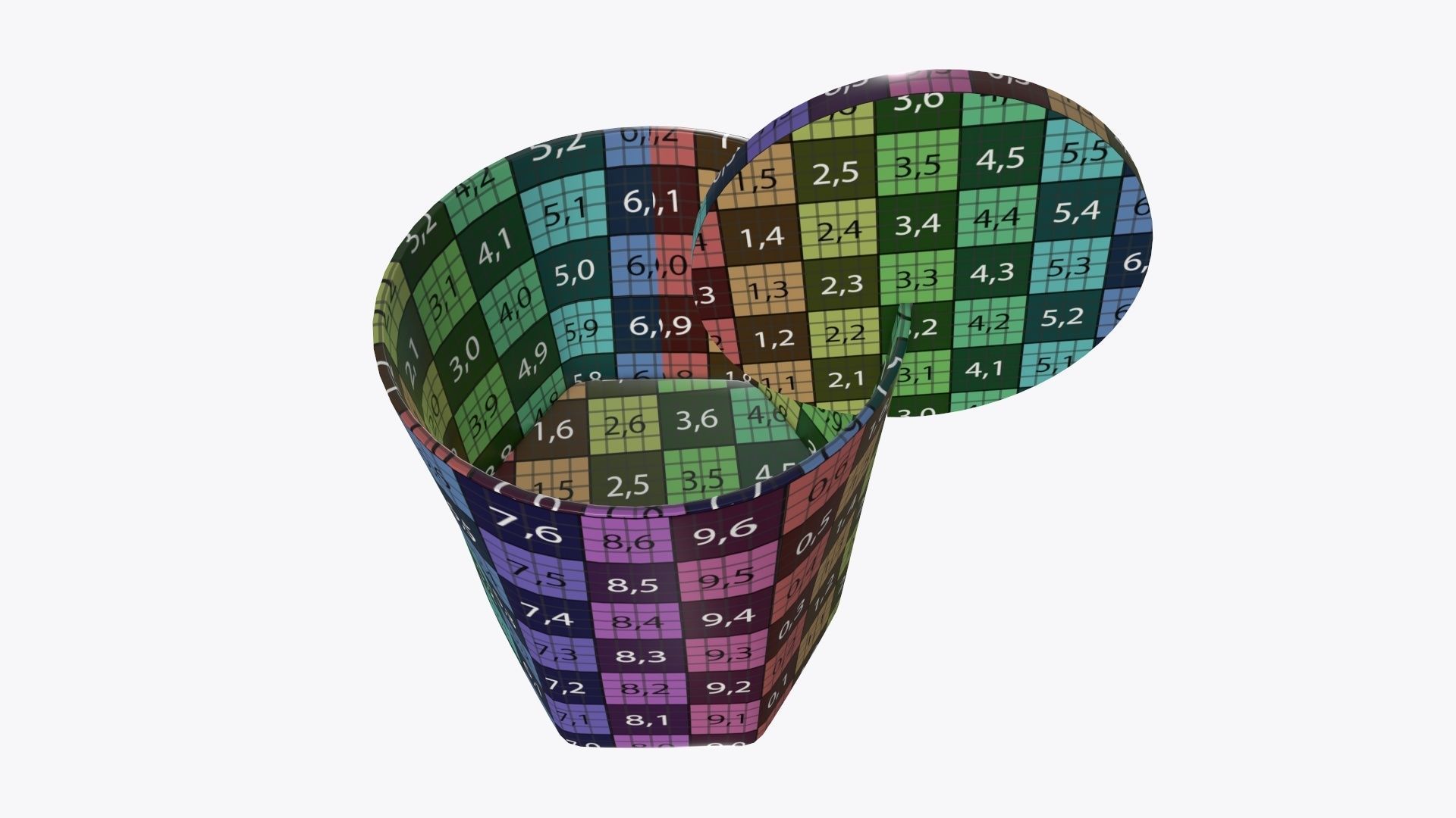 Orange juice and straw in a rocks glass 3D model_7