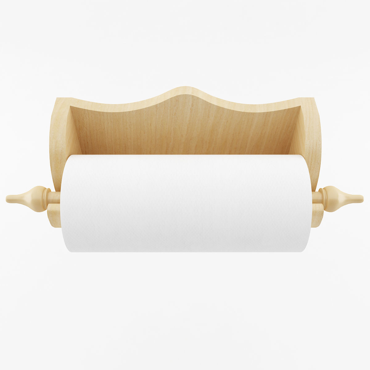 Wallmounted Paper Towel Holder 3D model_1