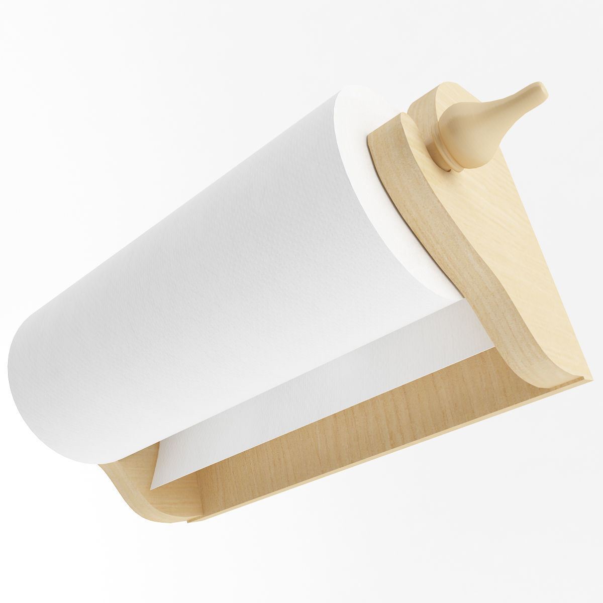 Wallmounted Paper Towel Holder 3D model_3