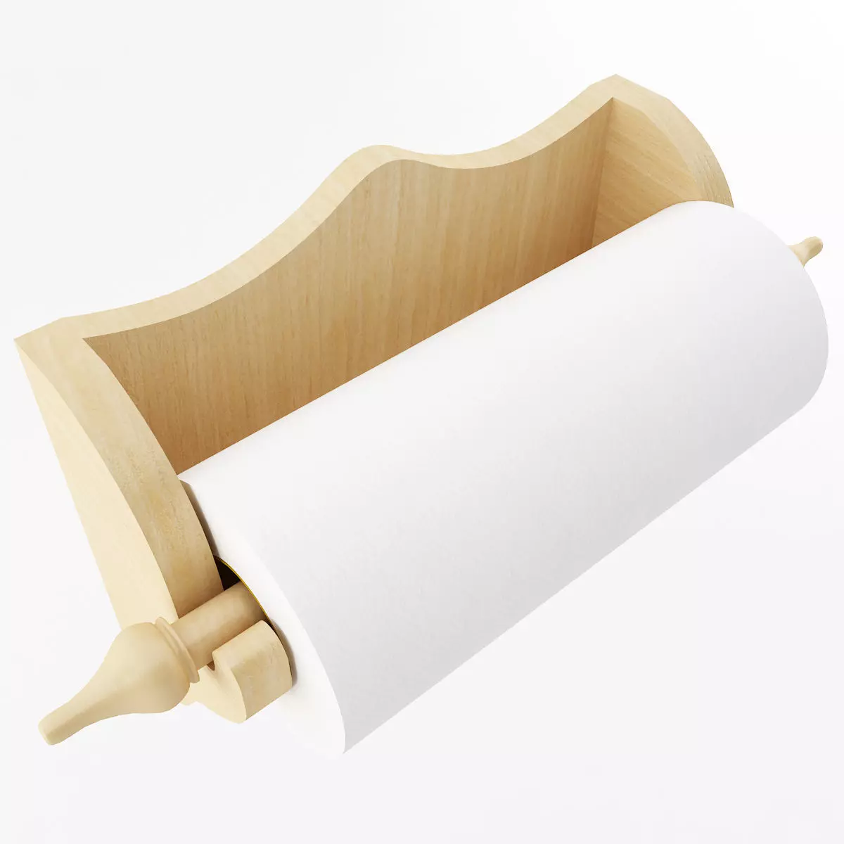 Wallmounted Paper Towel Holder 3D model_0