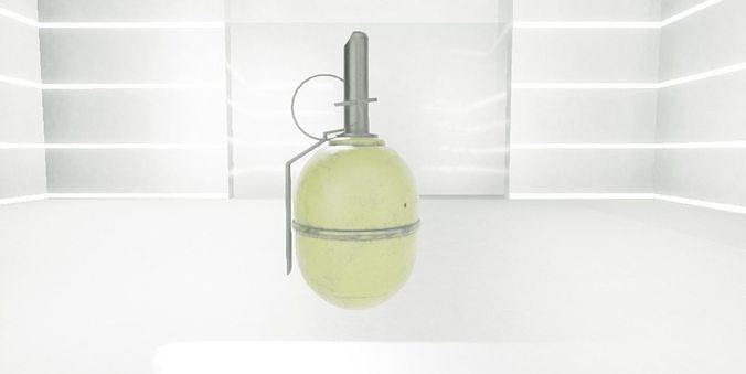Grenade bomb hanging Low-poly 3D model