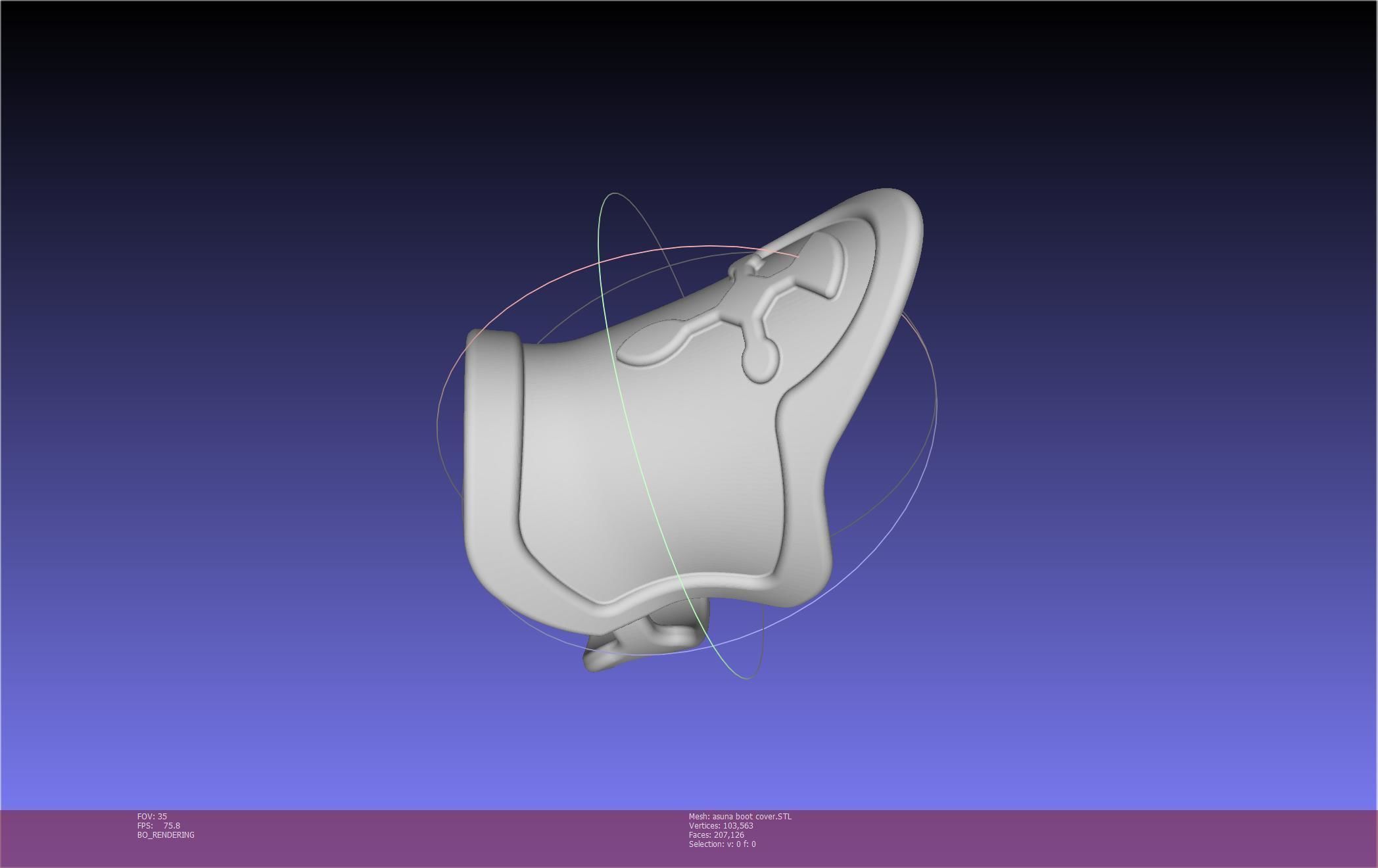 Sword Art Online Asuna Boot Covers Printable Model 3D print model_69