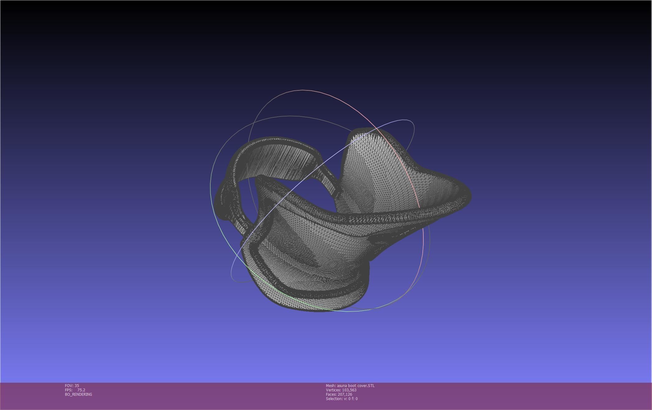 Sword Art Online Asuna Boot Covers Printable Model 3D print model_24