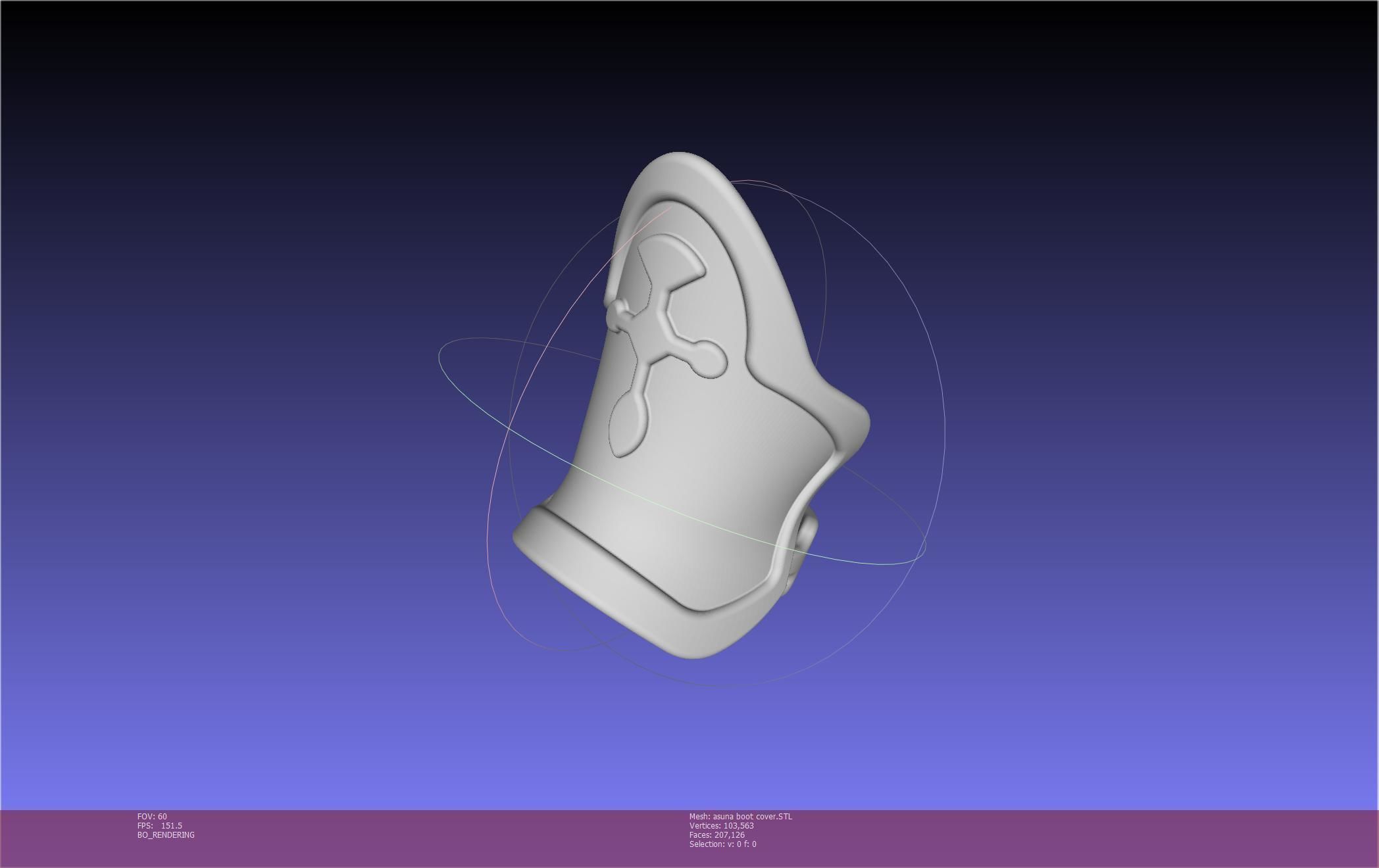 Sword Art Online Asuna Boot Covers Printable Model 3D print model_8