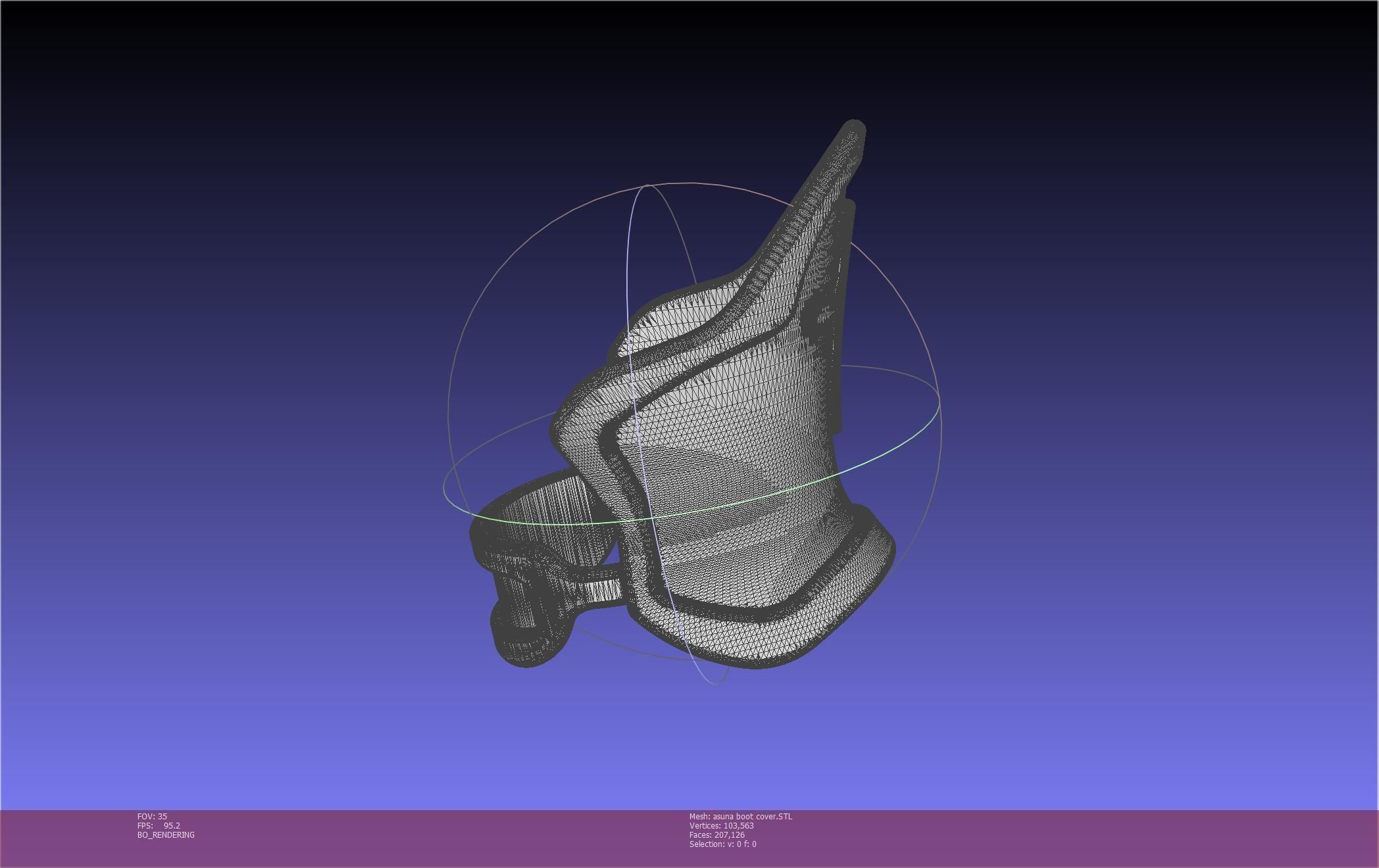 Sword Art Online Asuna Boot Covers Printable Model 3D print model_15