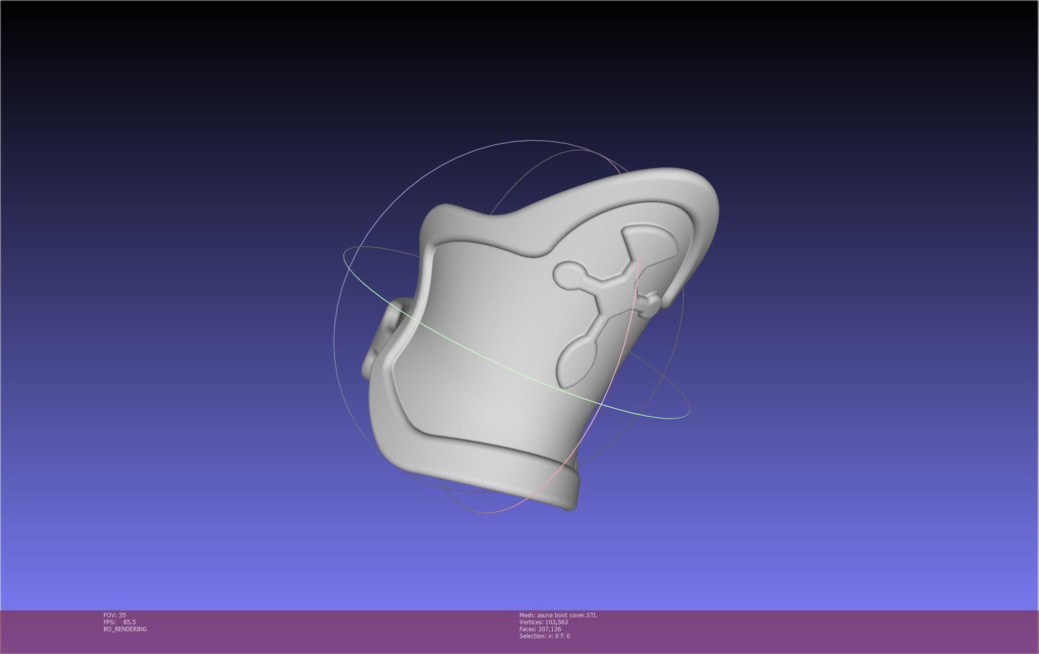 Sword Art Online Asuna Boot Covers Printable Model 3D print model_86