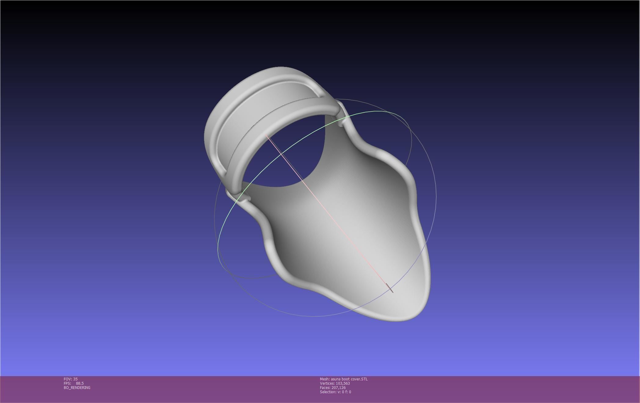 Sword Art Online Asuna Boot Covers Printable Model 3D print model_45