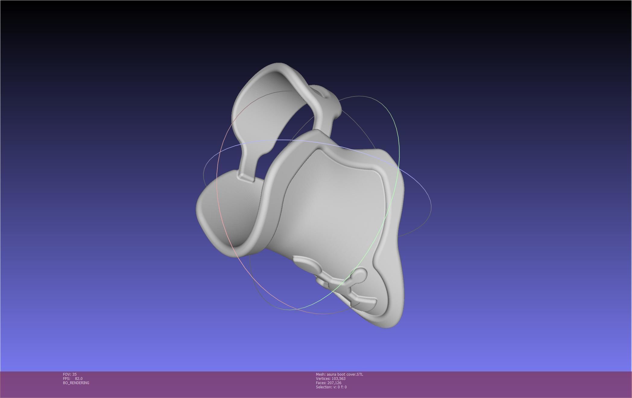 Sword Art Online Asuna Boot Covers Printable Model 3D print model_39