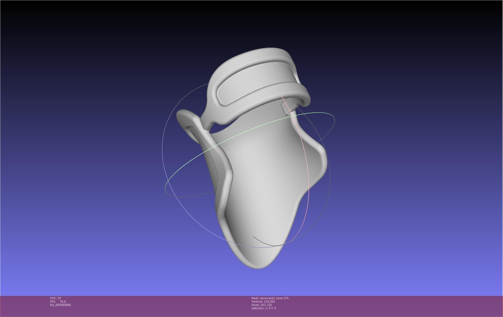 Sword Art Online Asuna Boot Covers Printable Model 3D print model_32