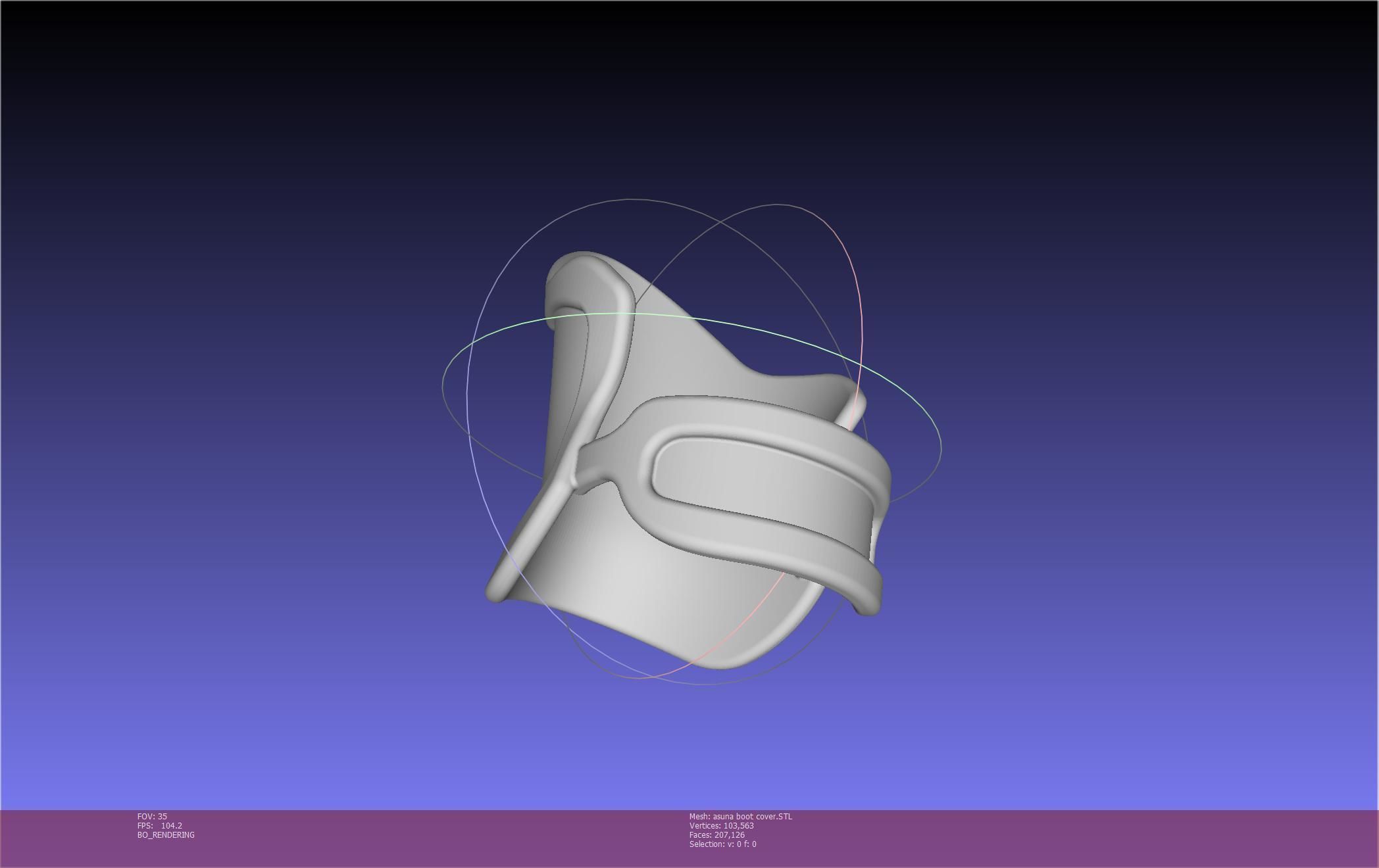 Sword Art Online Asuna Boot Covers Printable Model 3D print model_64