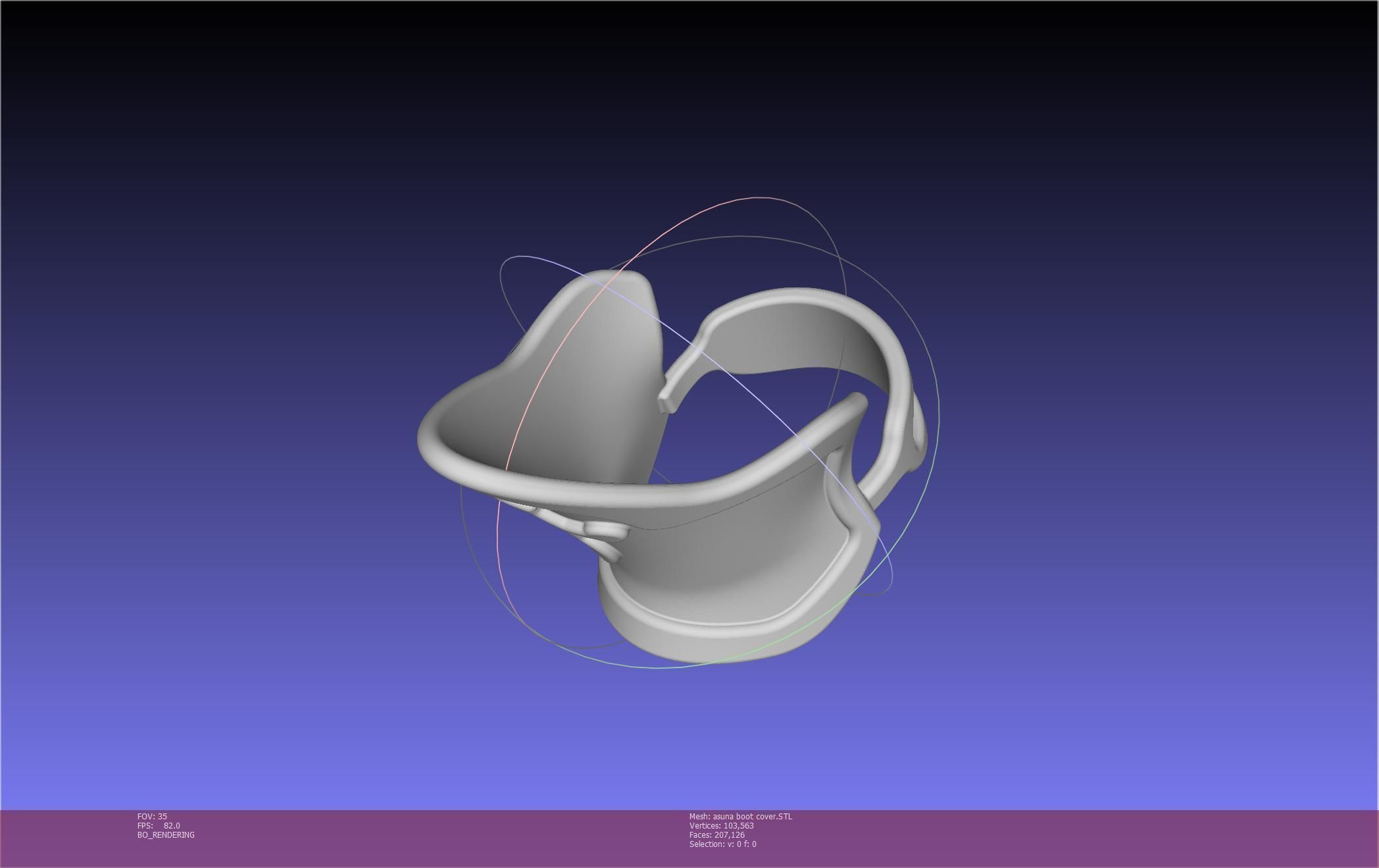 Sword Art Online Asuna Boot Covers Printable Model 3D print model_70