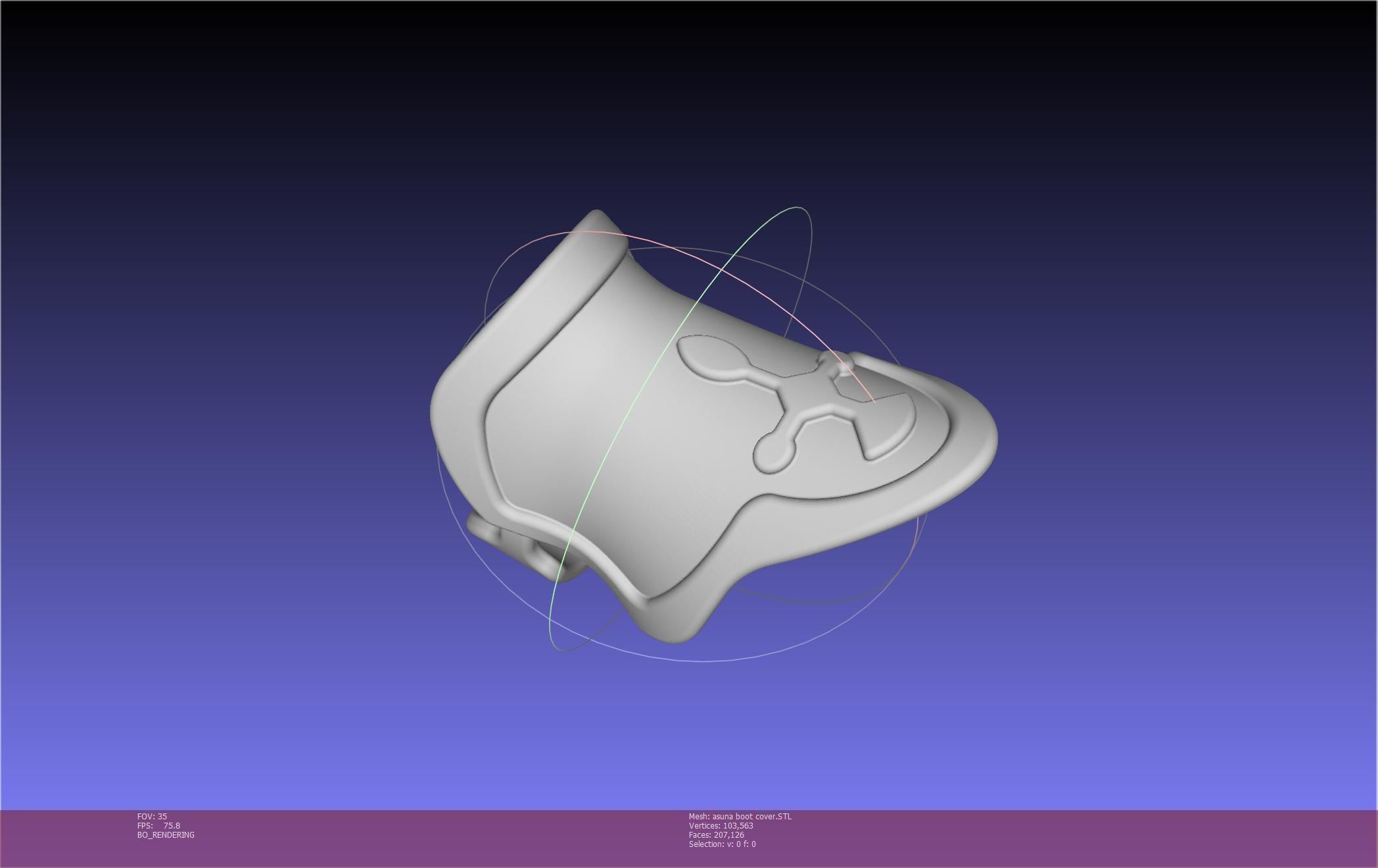 Sword Art Online Asuna Boot Covers Printable Model 3D print model_43