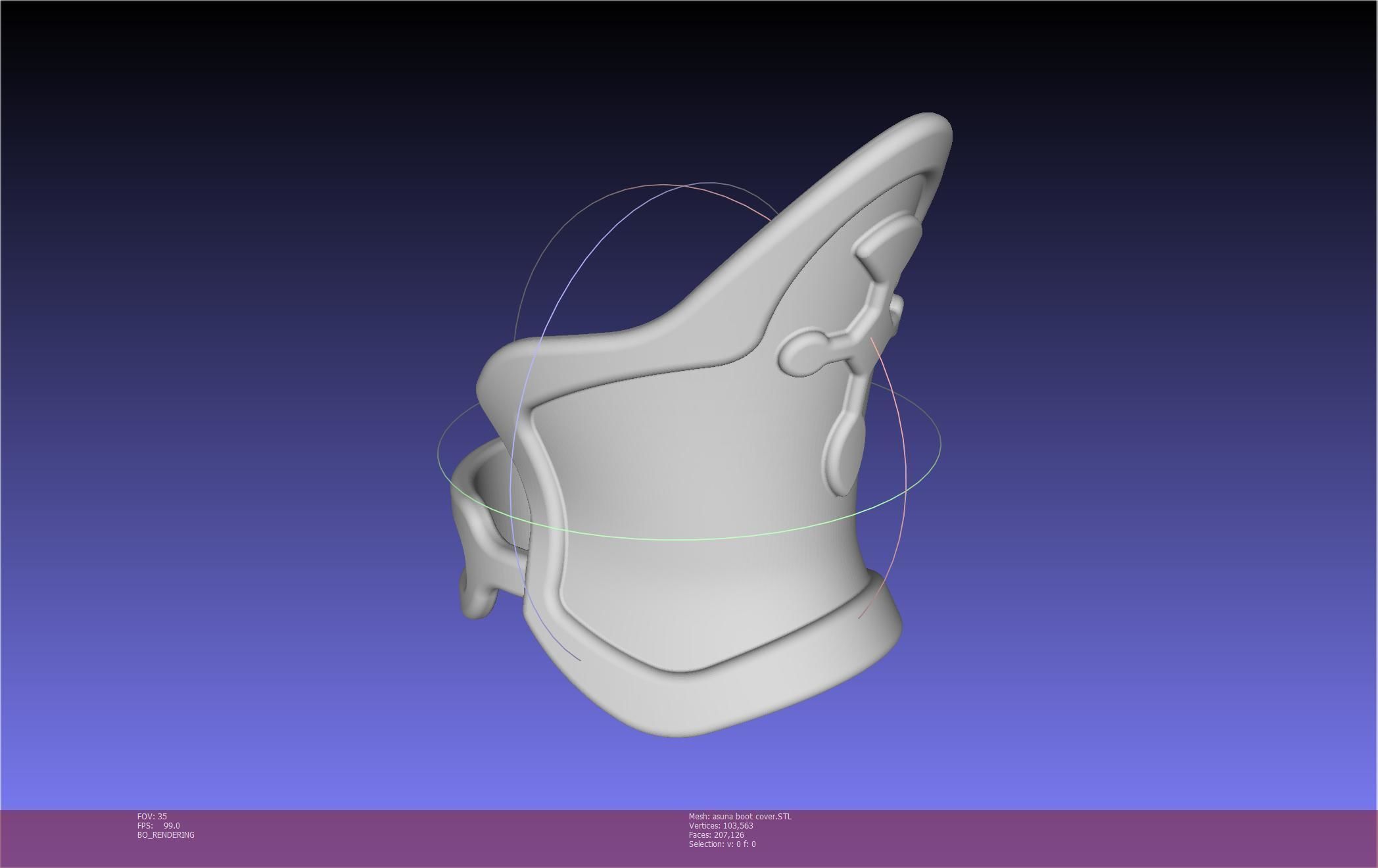 Sword Art Online Asuna Boot Covers Printable Model 3D print model_91