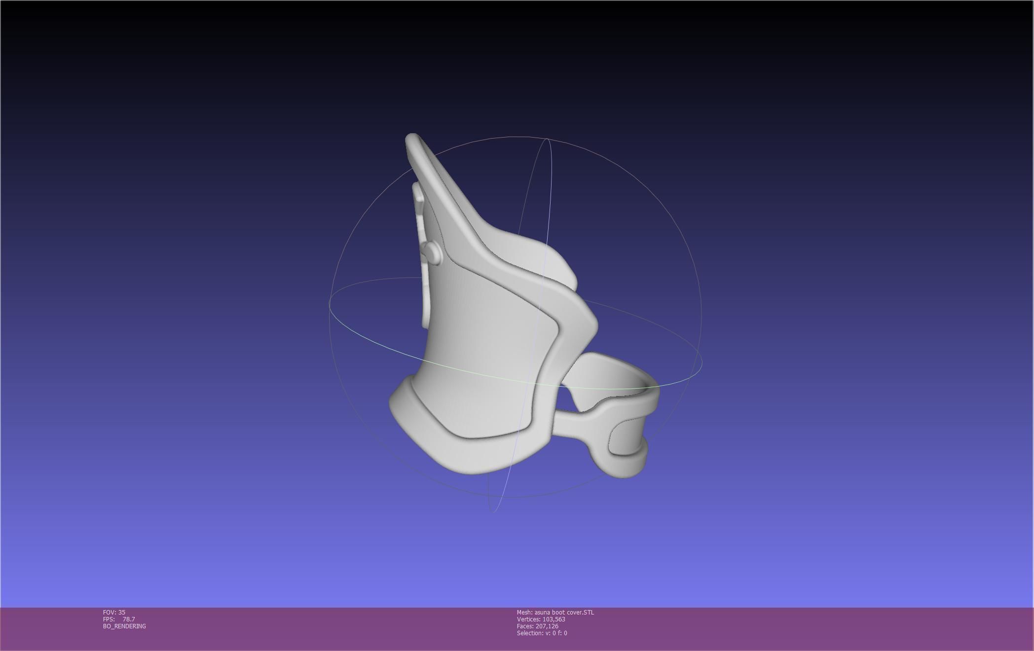 Sword Art Online Asuna Boot Covers Printable Model 3D print model_104