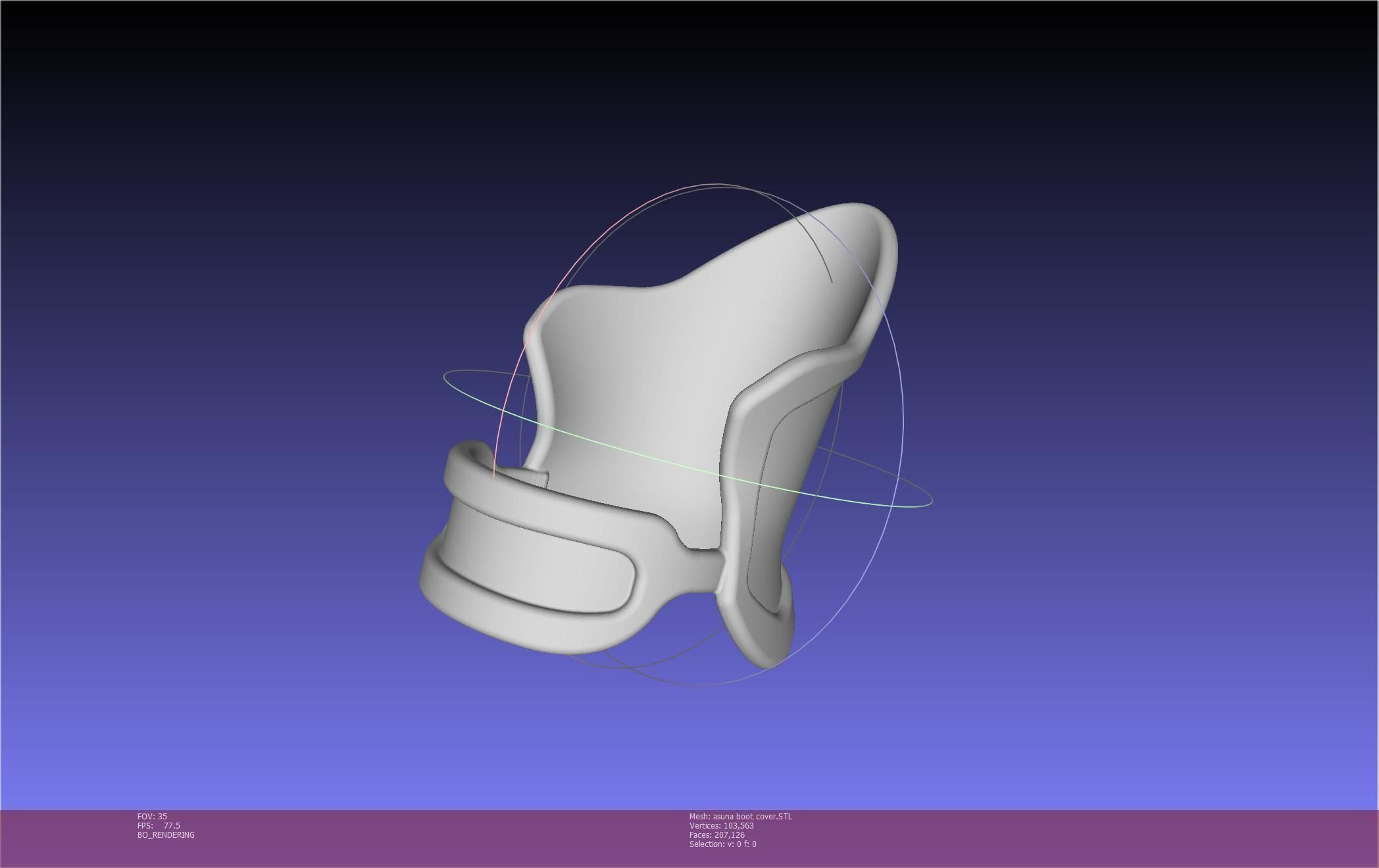 Sword Art Online Asuna Boot Covers Printable Model 3D print model_73