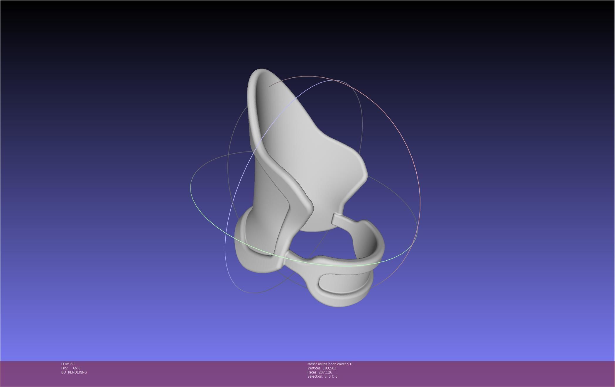 Sword Art Online Asuna Boot Covers Printable Model 3D print model_10