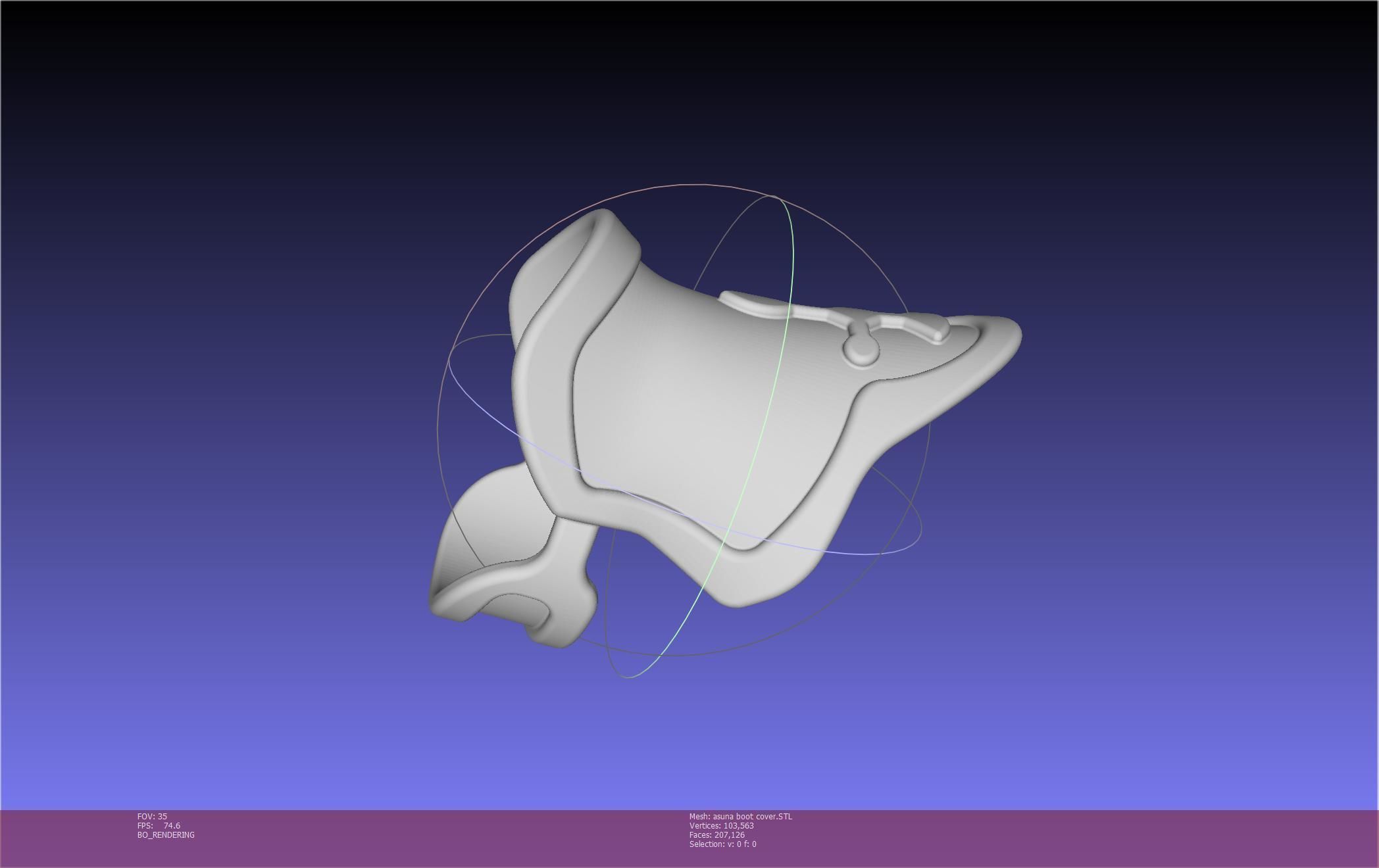 Sword Art Online Asuna Boot Covers Printable Model 3D print model_37