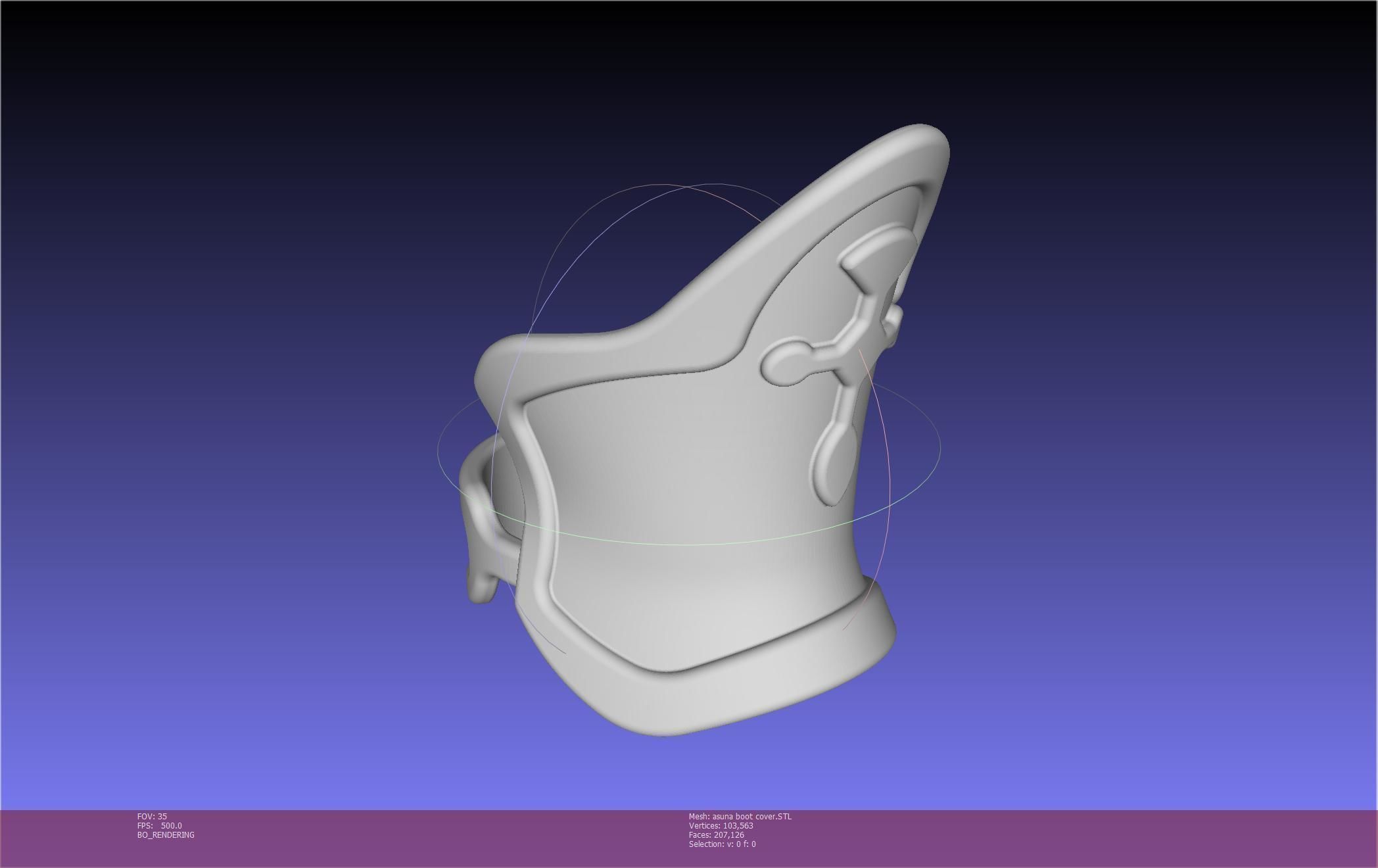 Sword Art Online Asuna Boot Covers Printable Model 3D print model_97