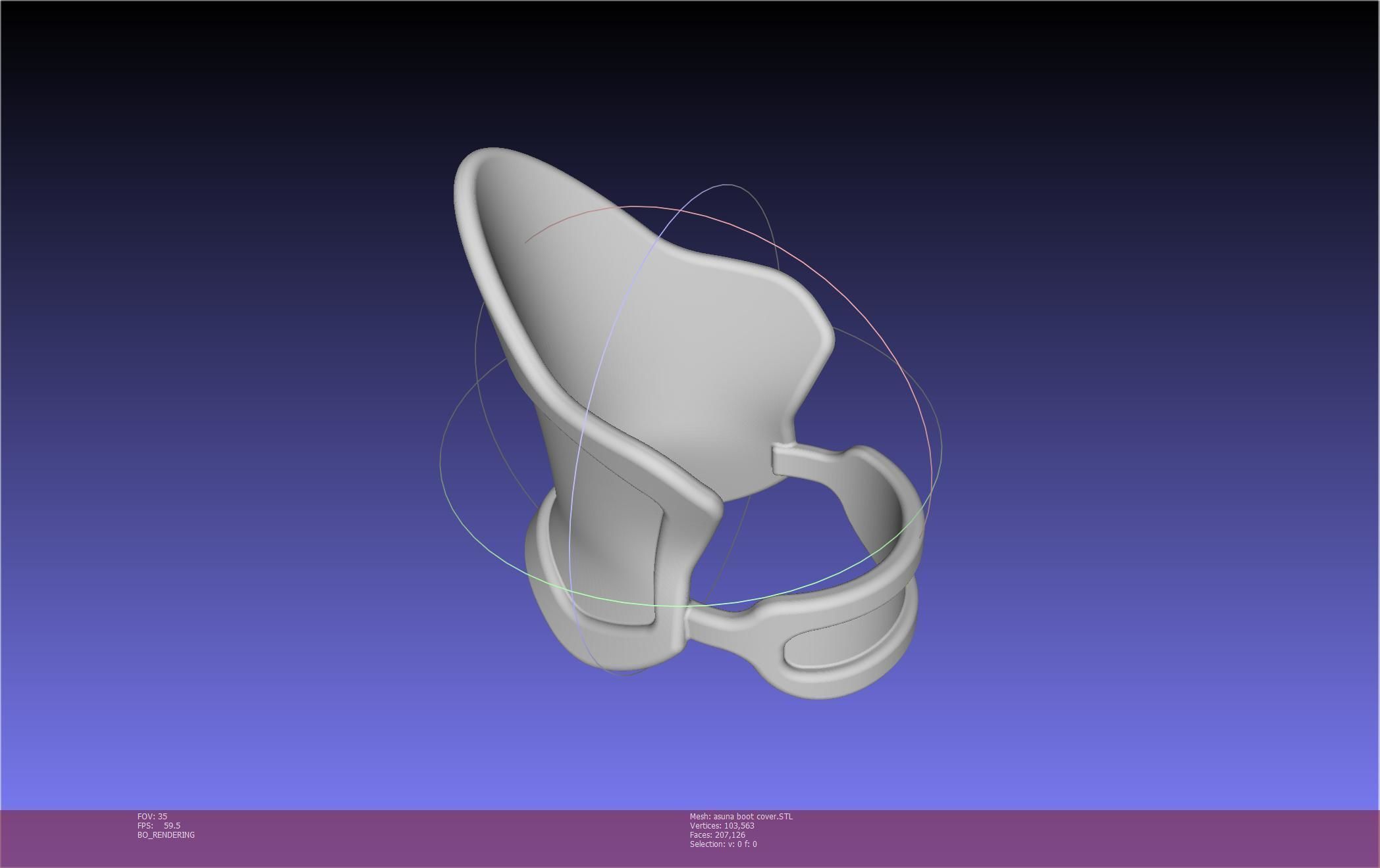 Sword Art Online Asuna Boot Covers Printable Model 3D print model_61