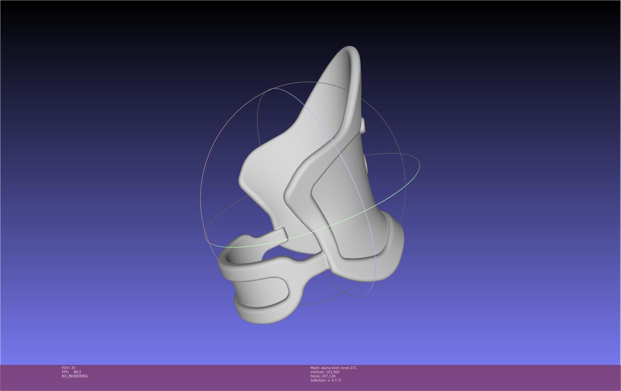 Sword Art Online Asuna Boot Covers Printable Model 3D print model_89