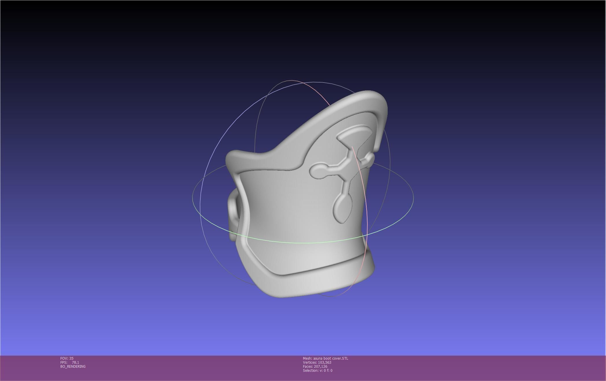 Sword Art Online Asuna Boot Covers Printable Model 3D print model_96