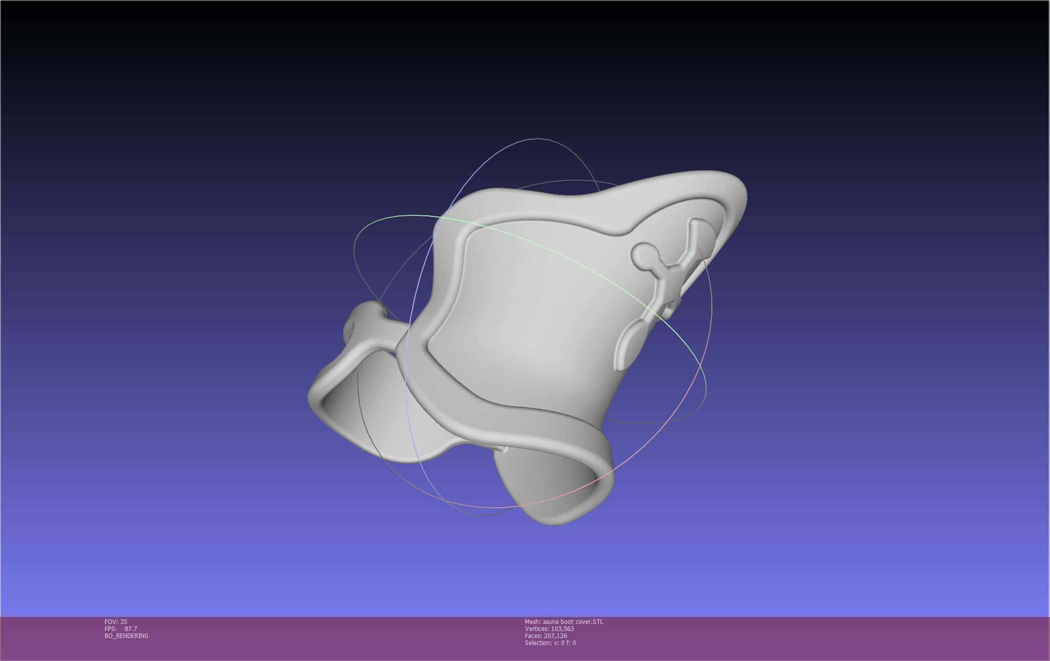 Sword Art Online Asuna Boot Covers Printable Model 3D print model_51