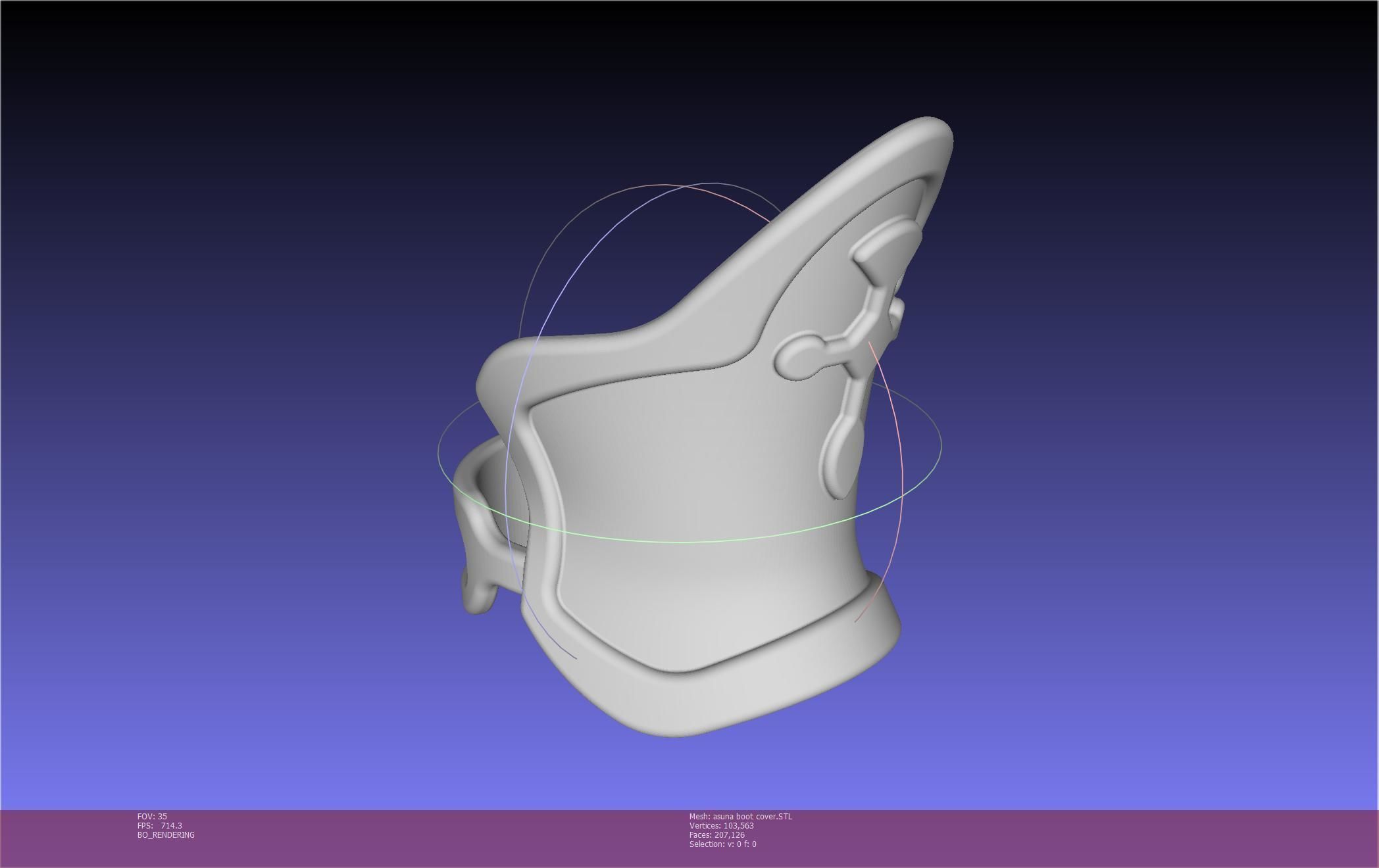 Sword Art Online Asuna Boot Covers Printable Model 3D print model_93