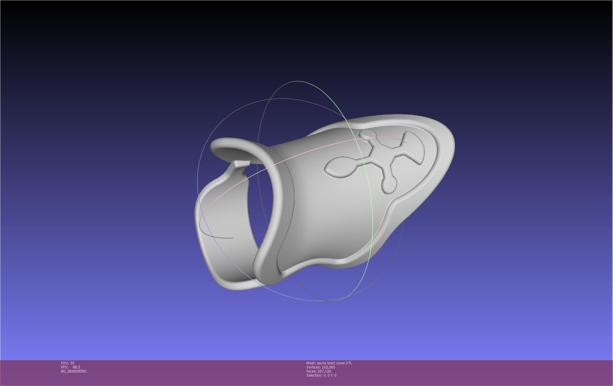 Sword Art Online Asuna Boot Covers Printable Model 3D print model_34